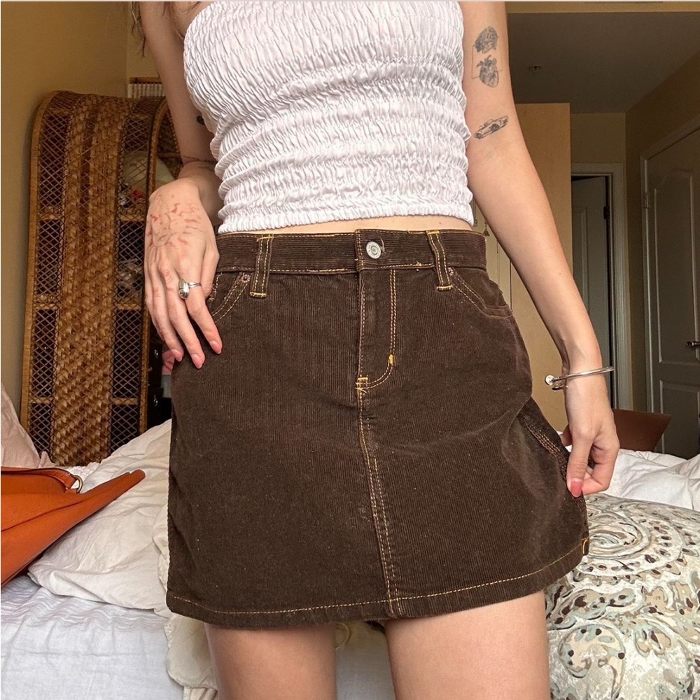 GAP Chocolate Brown Mini Skirt